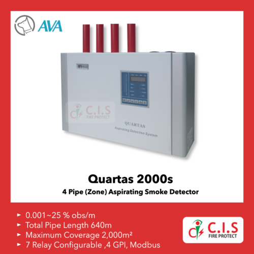 QUARTAS-2000s 4 Pipe Scanning Aspirating Smoke Detector