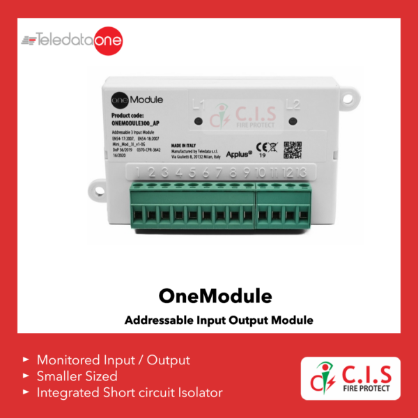 Teledata OneModule Addressable Module with Short Circuit Isolator